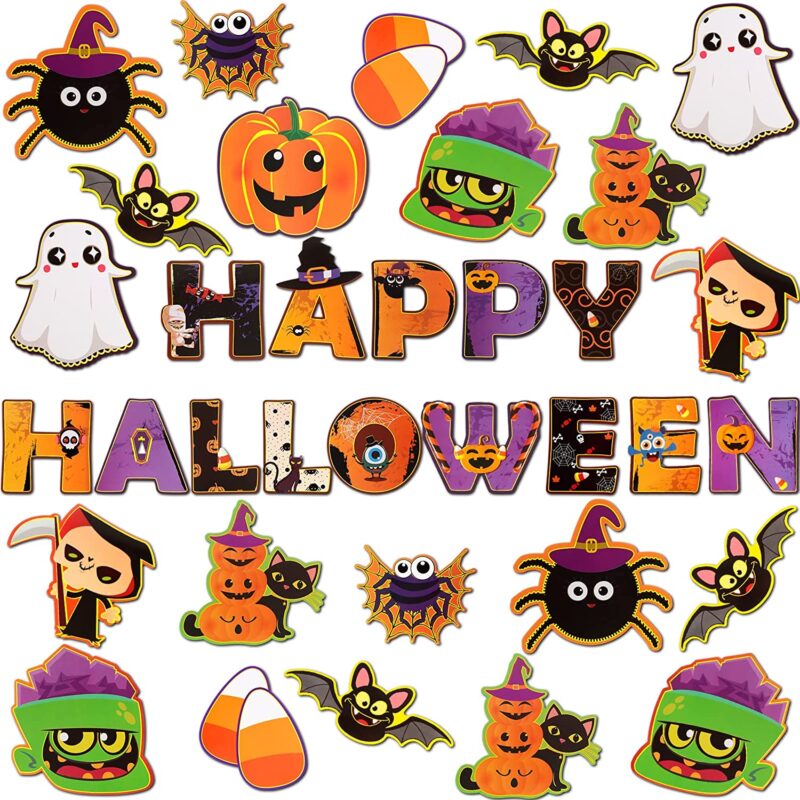 Classroom decor for Halloween cutouts