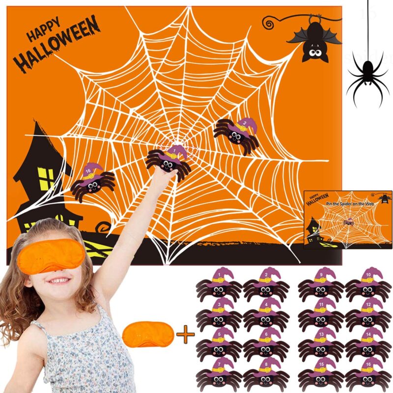 Pin the spider on the web
