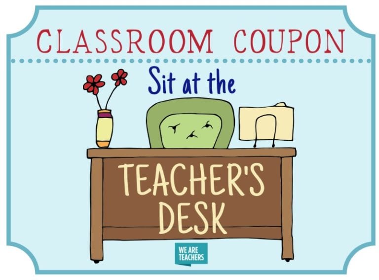 Printable Classroom Coupons Your Students Will Love