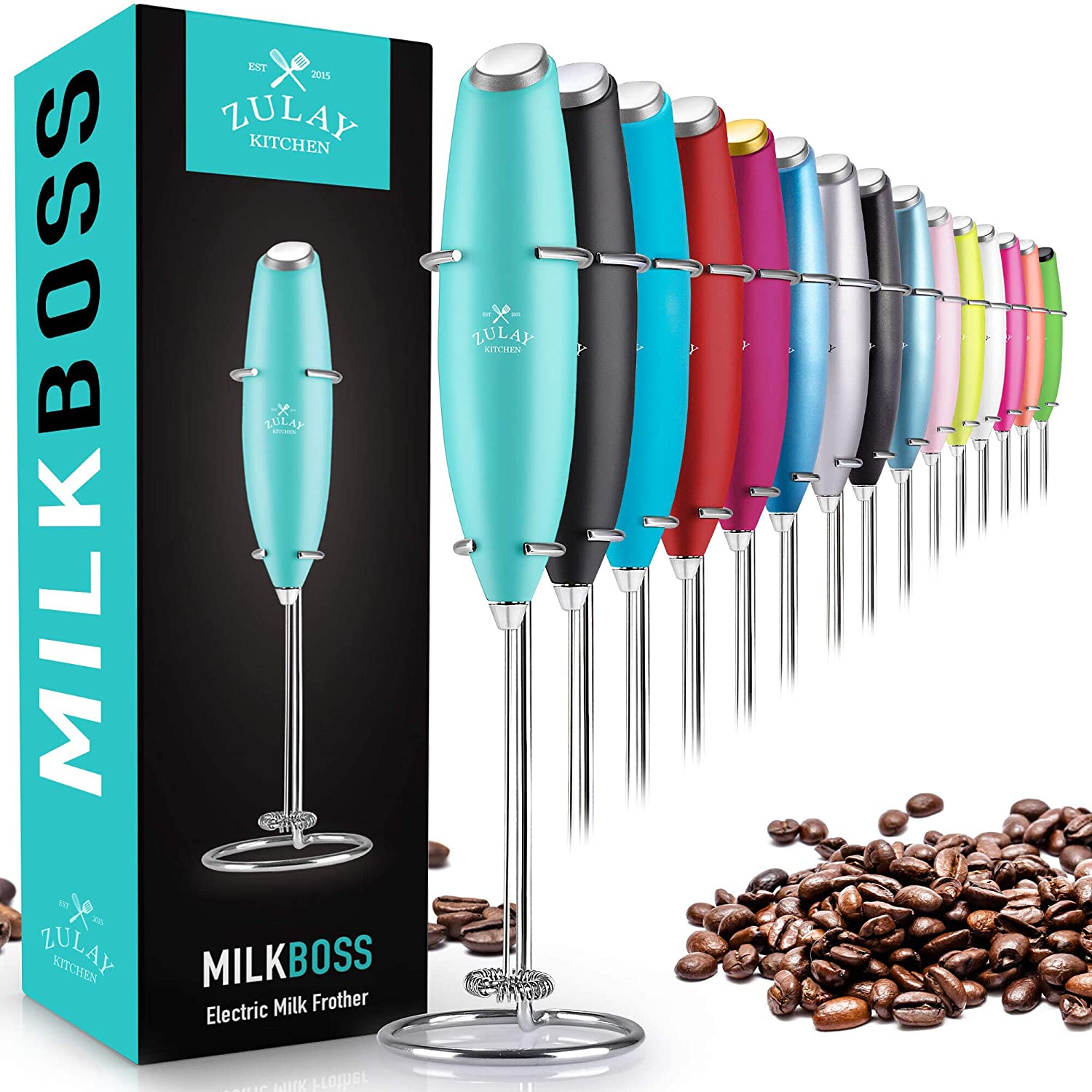 Zulay Electric Milk Frother (Coffee Station Ideas)