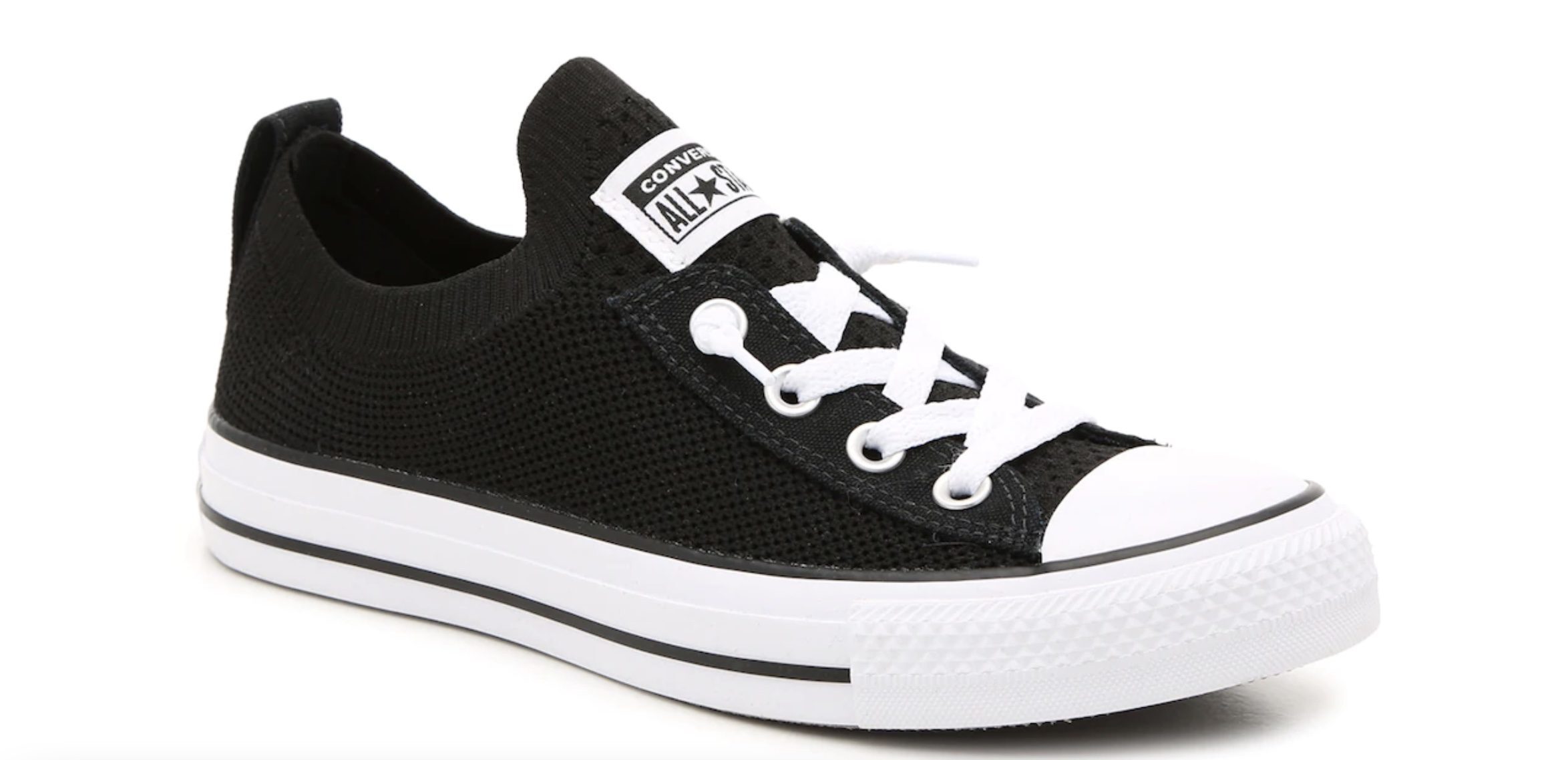 Black Converse slip on shoes