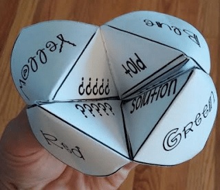 Cootie catcher -- 2nd grade reading comprehension