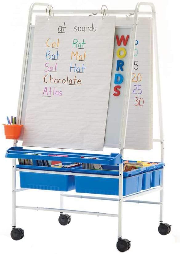 Kids easel for reading and writing center