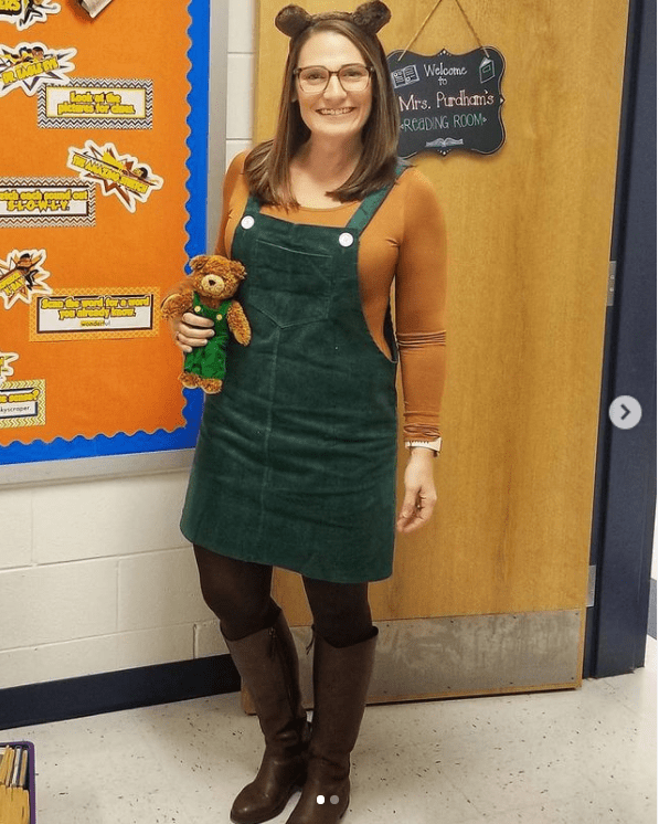 corduroy bear costume for teacher