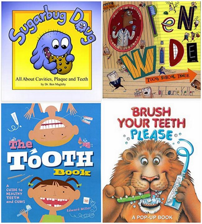 Books on dental health for preschoolers and kindergarteners