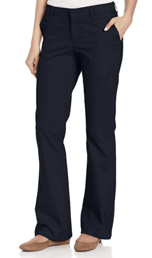 Dickies women's boot cut slim fit pants