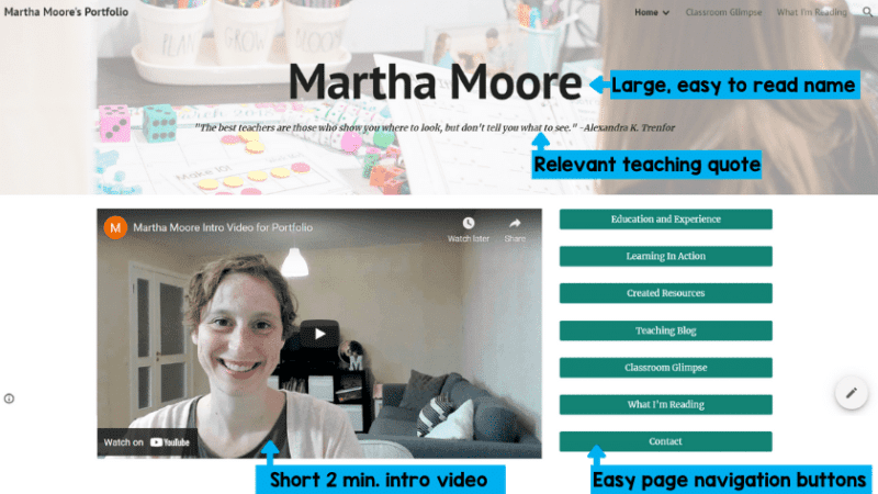 Teaching Portfolio Examples To Showcase Your Talents TodayHeadline