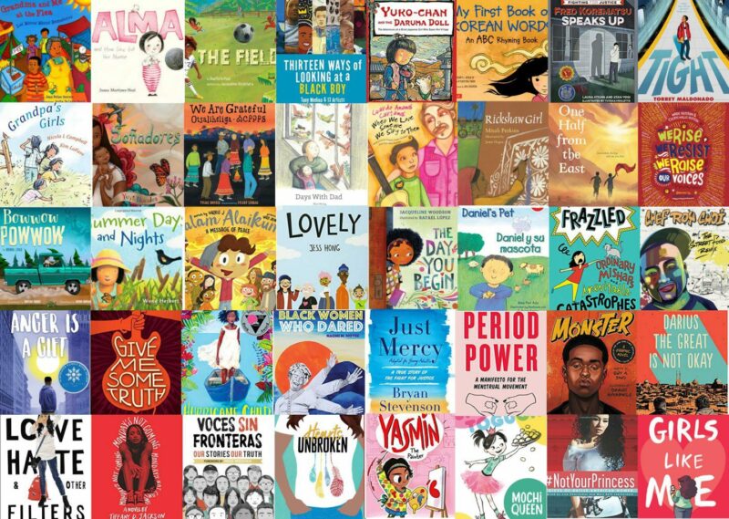 collage of diverse children's book titles