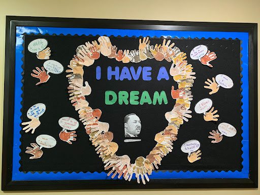 I have a dream bulletin board- January Bulletin Boards