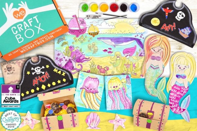 Pirate themed crafts and activities from We Craft Box