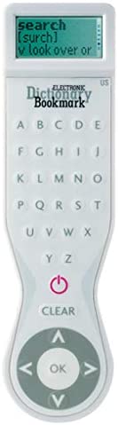 إشارة مرجعية بيضاء رفيعة تشبه جهاز التحكم عن بعد في التلفاز بها شاشة صغيرة والباقي عبارة عن لوحة مفاتيح طويلة ورفيعة (قواميس للأطفال)