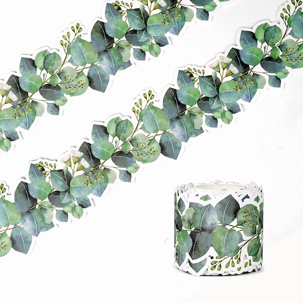 Eucalyptus die cut bulletin board border