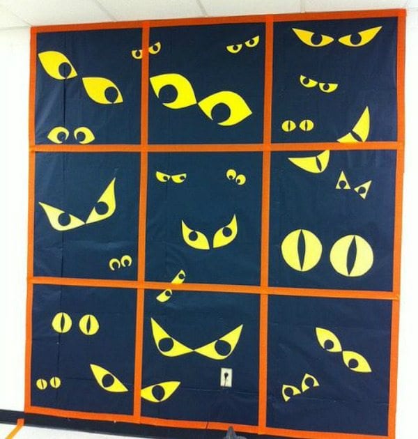 Spooky Eyes Bulletin Board