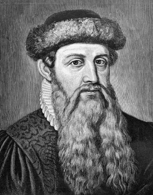 Famous Inventors: Johannes Gutenberg portrait