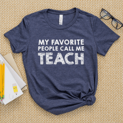 My favorite people call me 'Teach' t-shirt- teacher t-shirts on Amazon