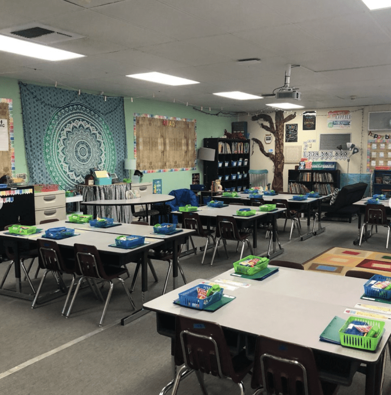 Finished classroom after photo