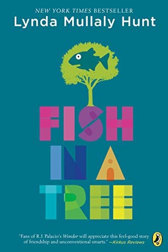Fish in a Tree by Lynda Mullaly Hunt cover-books about neurodiversity
