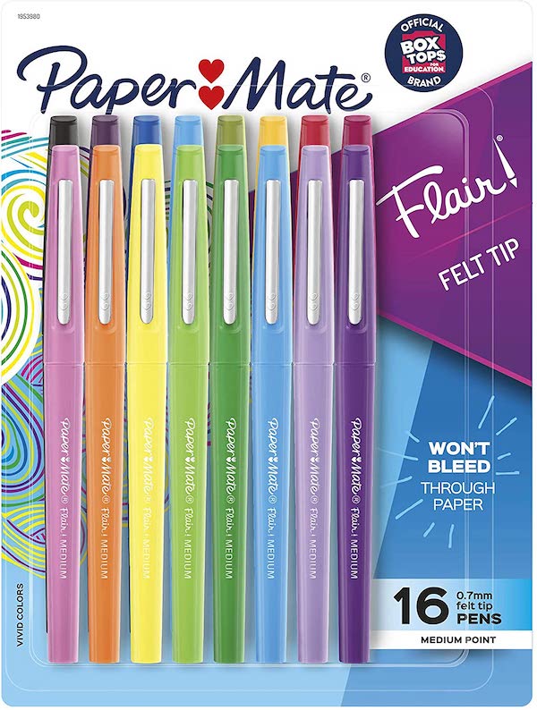 Package of Paper Mate Flair Pens