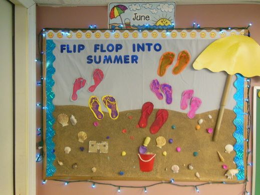 Flip Flop Into Summer Bulletin Board
