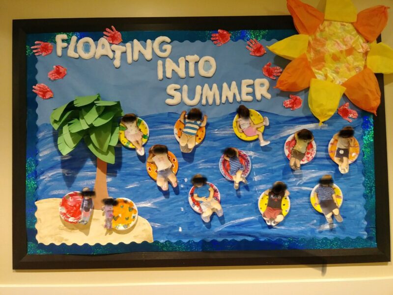Floating Into Summer bulletin board