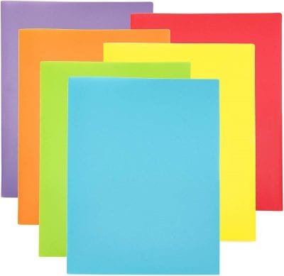 Colored paper holders.