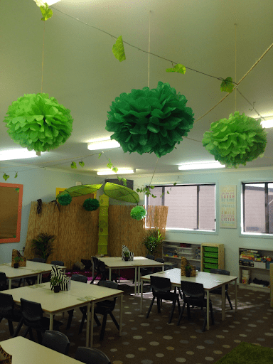 Hanging colored paper balls