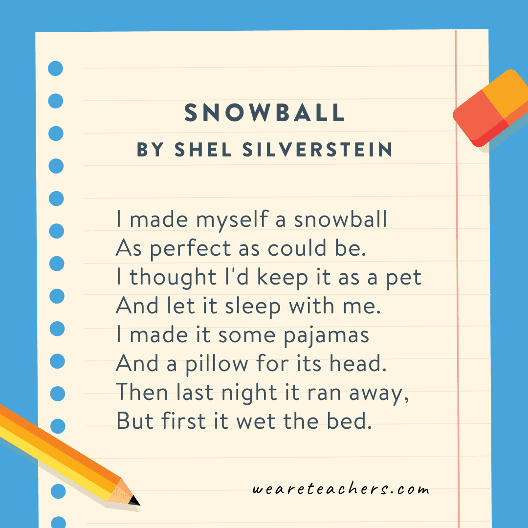 Snowball by Shel Silverstein