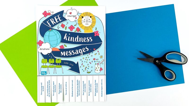kindness messages take one poster