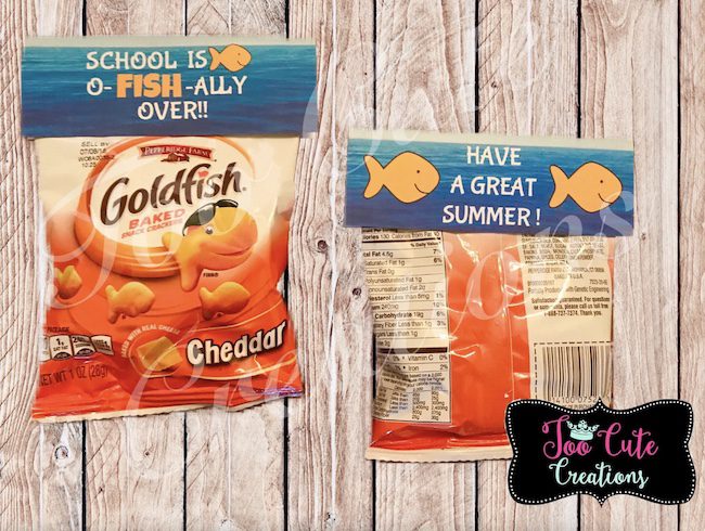 Goldfish snack labels