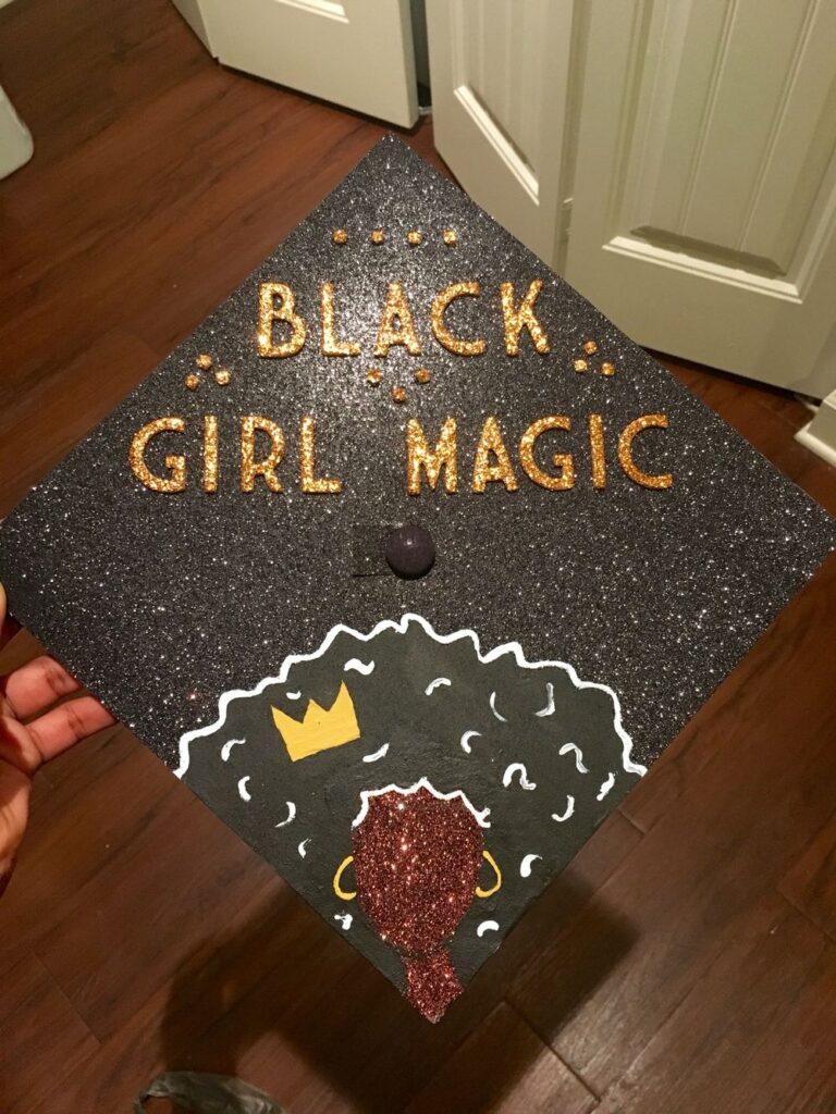 Black Girl Magic graduation cap