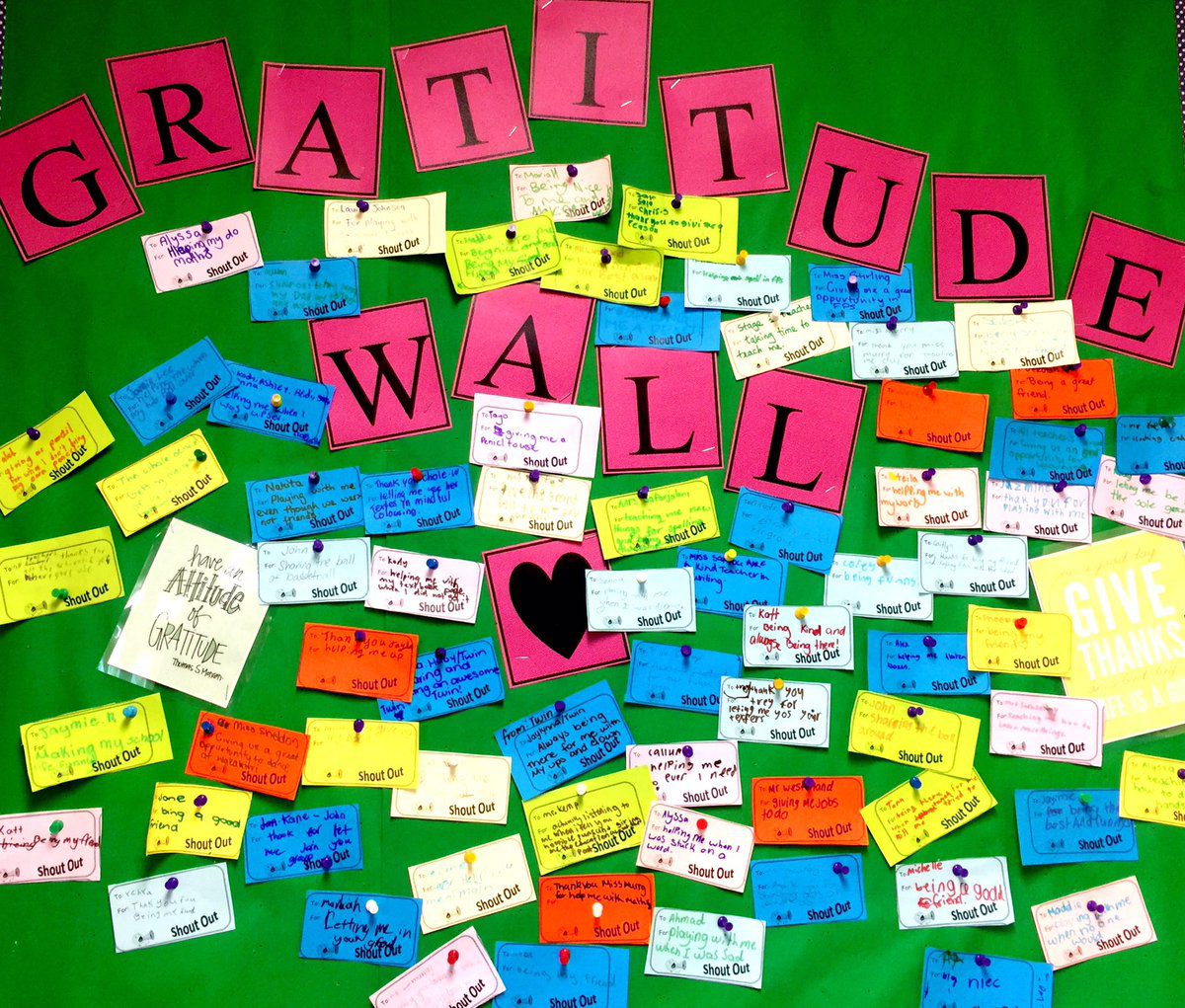 Gratitude Wall Thanksgiving bulletin board
