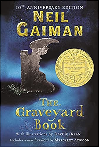 Book cover: The Graveyard Book by Neil Gaiman, as an example of books like Percy Jackso