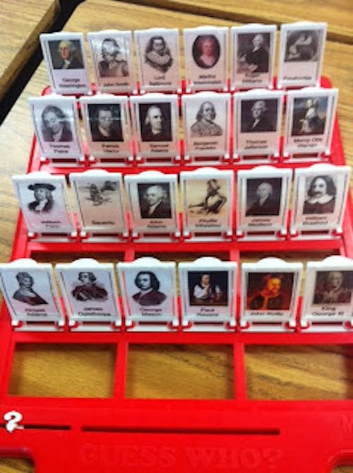 Guess Who for Women's History Month classroom ideas