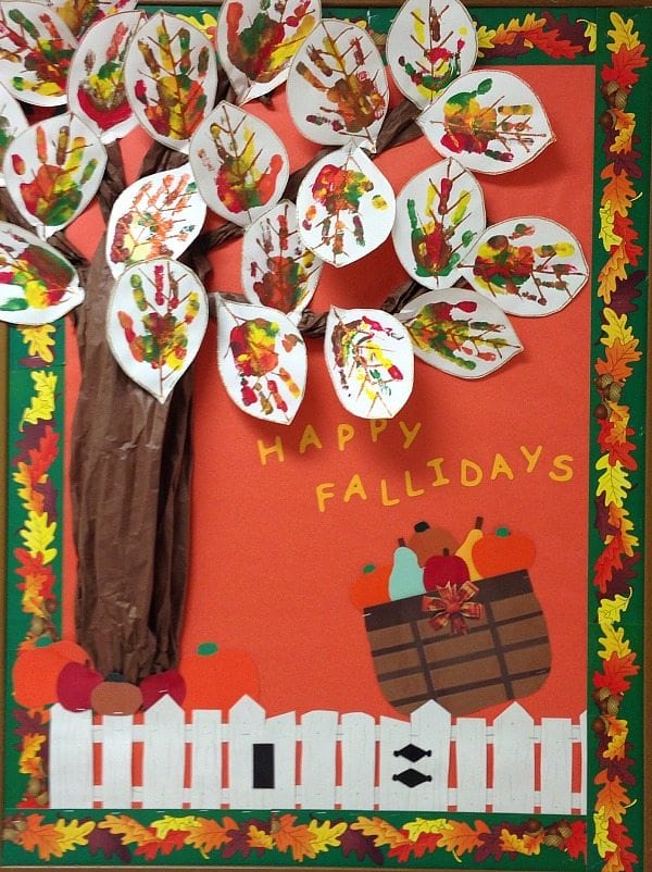 Autumn Harvest Display 25 Fall Bulletin Boards and Door Decorations for Your 