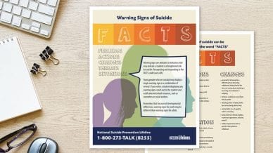 Warning Signs of Suicide: Free Printable Checklist for Schools