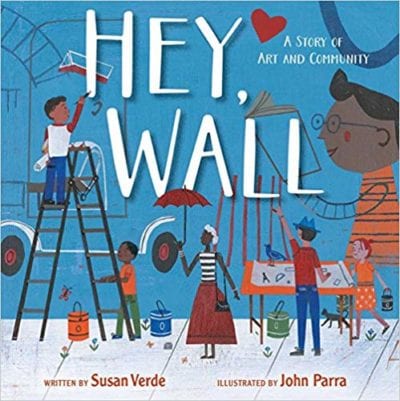 Book cover for Hey, Wall as an example of second grade books