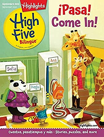 Portada de la revista High Five Blingo como ejemplo de una gran revista para niños