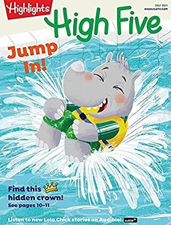 Sample issue of Highlights High Five magazine as an example of best magazines for kids