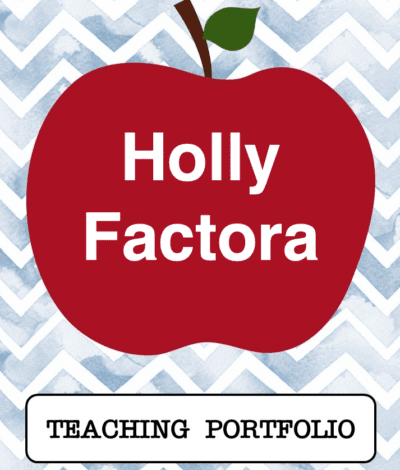 Holly teaching portfolio example