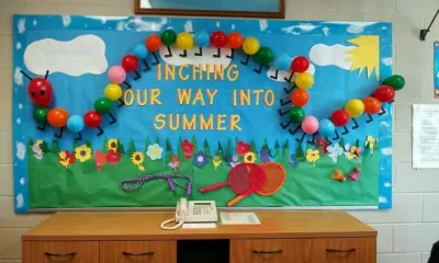 Inching Our Way Into Summer bulletin boards