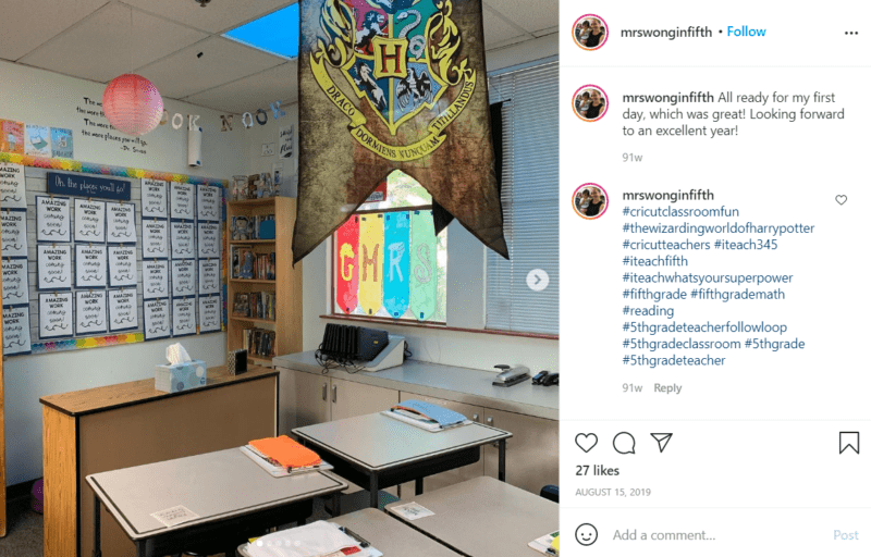 Still of inspiring fifth grade classroom ideas like Hogwarts from Instagram