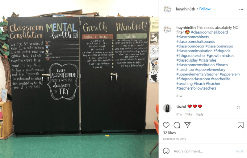 Still of inspiring fifth grade classroom ideas that nurture growth from Instagram