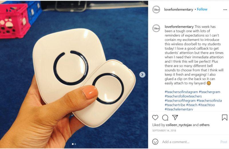 Still of wireless doorbells for the classroom