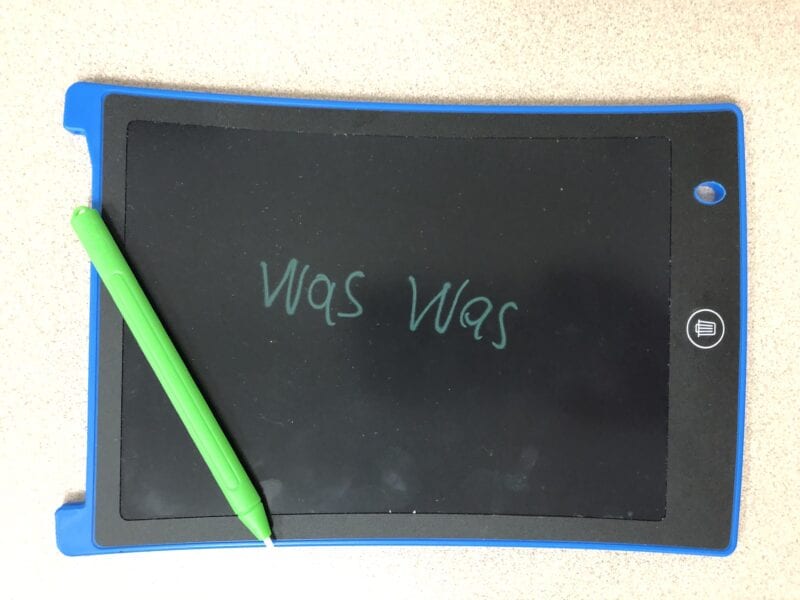 Interactive writing 'was was' prep pack