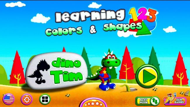 Screenshot from Dino Tim iPad games for kids