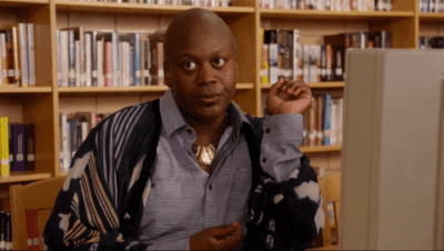 Titus Andromedon looking annoyed