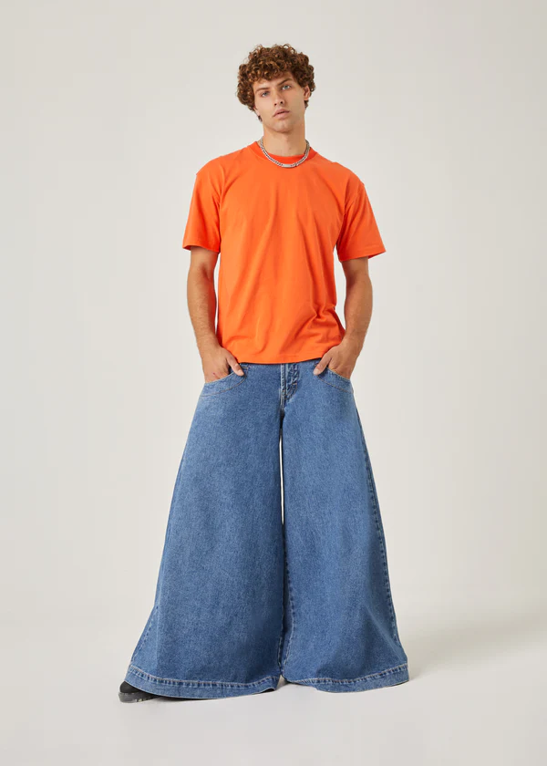 Photo of model in JNCO jeans