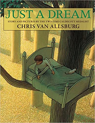 book cover for Just a Dream as an example of picture books about nature