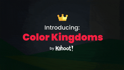 Animated GIF explaining Color Kingdoms by Kahoot