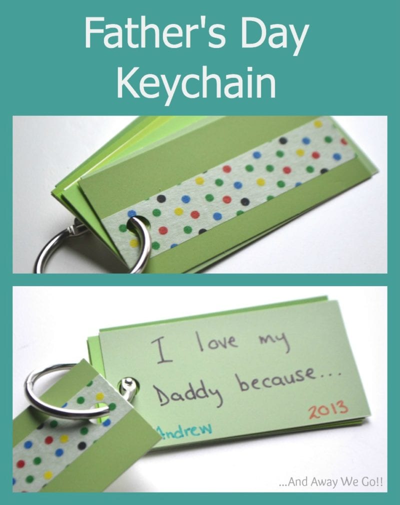 Father's day keychain ideas, as an example of the best Father's Day crafts for kids